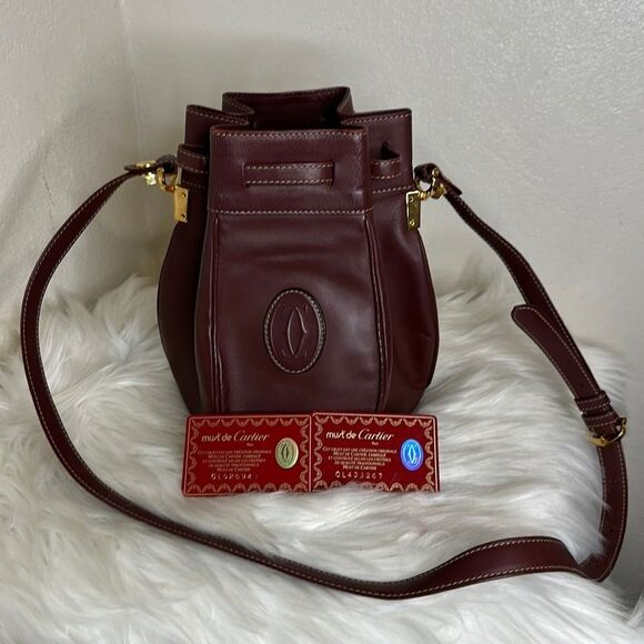 💯Authentic Cartier Drawstring Shoulder Bag🍀 - Picture 12 of 15